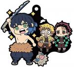 Demon Slayer Agatsuma Zenitsu, Hashibira Inosuke, Kamado Tanjiro Buddycolle Vol. 2 Rubber Mascot Key Chain