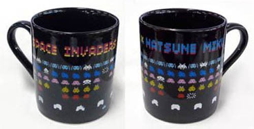 Vocaloid X Space Invaders Black Coffee Mug Cup picture