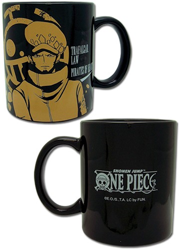 One Piece Trafalgar Law Black Coffee Mug Cup