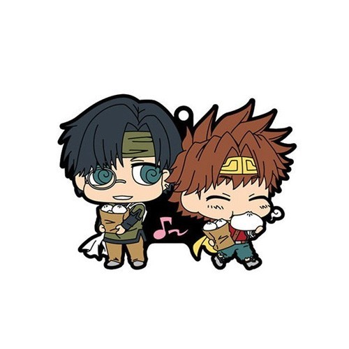 Saiyuki Reload Blast Hakkai and Goku Buddies Rubber Key Chain