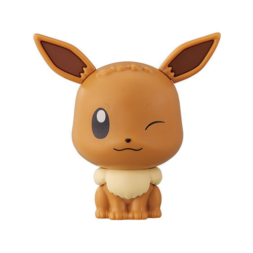 Pokemon 3'' Eevee Cap Chara Gashapon Trading Figure picture