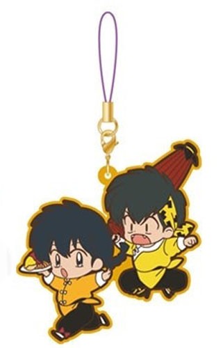 Ranma 1/2 Ranma and Ryoga Movic Rumiko Takahashi Rubber Phone Strap