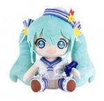 Vocaloid 8'' Summer Miku Sailor Hat Taito Prize Plush