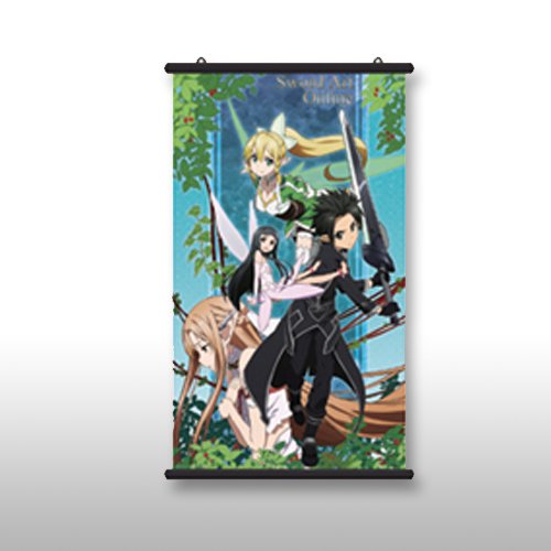 Sword Art Online 36'' Fairy Group Prize Wall Scroll picture