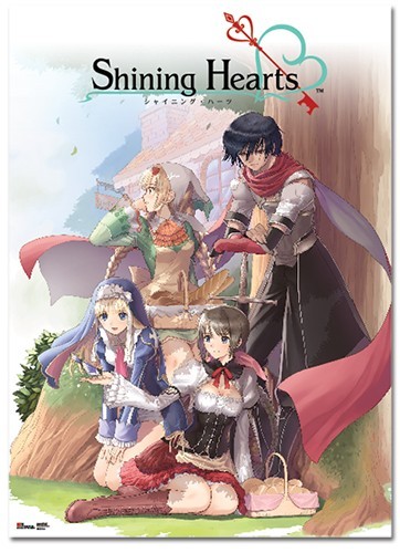 Shining Hearts Key Art Group Wall Scroll picture