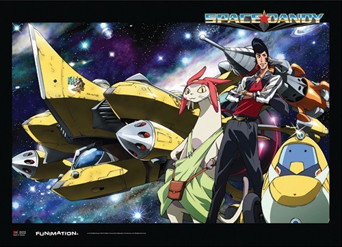 Space Dandy Group Wall Scroll Poster