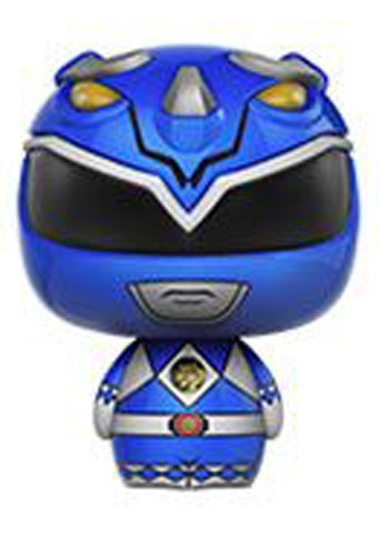 Power Rangers 2'' Blue Ranger Pint Size Heroes Trading Figure Metallic Ver. picture