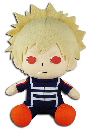 My Hero Academia 8'' Bakugo Katsuki Training Outfit Sitting Plush Doll picture