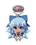 Touhou Project Sun Tanned Cirno UFO Vol. 4 Acrylic Key Chain