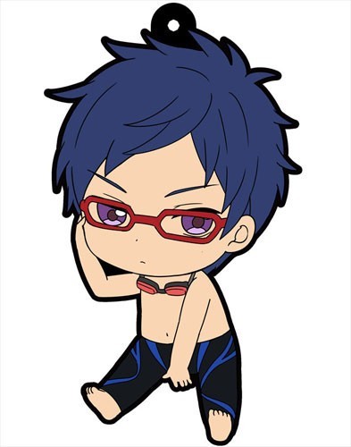 Free! - Iwatobi Swim Club Rei Swim Suit Vol. 1 Petanko Rubber Phone Strap picture