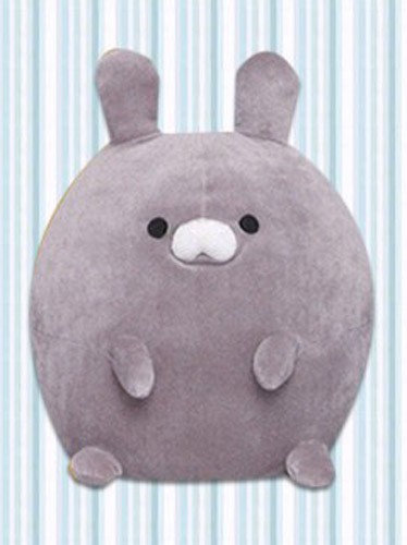 Mochi Animals 12'' Gray Bunny Squishy Prize Plush picture