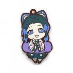 Demon Slayer Kochou Shinobu Chara Banchou Rubber Mascot Key Chain Second Form