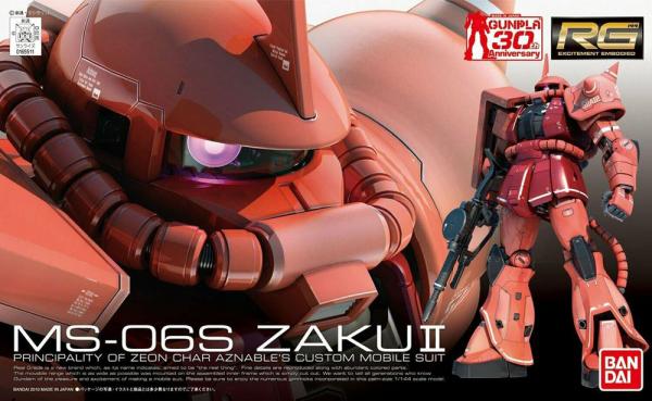 Gundam MS-06S Char's Zaku II Real Grade RG 1/144 Model Kit Figure picture