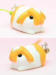 Usagi Tan and White Lying Bunny Rabbit Mascot Phone Strap