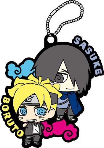 Naruto Sasuke Special Sasuke and Boruto Rubber Key Chain picture