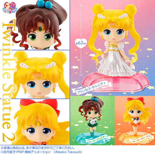 Sailor Moon 3'' Sailor Venus Twinkle Statue 2 Gashapon Figure picture