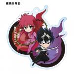 Yu Yu Hakusho Kurama and Hiei w/ Text Acrylic Key Chain
