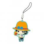 One Piece Ace Rubber Phone Strap