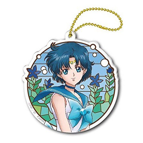 Sailor Moon Crystal 3'' Sailor Mercury Stained Glass Style Key Chain