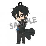 Sword Art Online Kirito SAO Looking Back Pikuriru Rubber Phone Strap