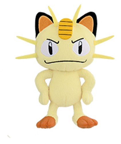 Pokemon 5'' Meowth Angry Banpresto Prize Plush