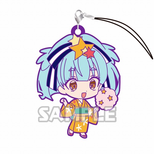 Zombie Land Saga Hoshikawa Lily Yukata Festival Gashapon Rubber Phone Strap