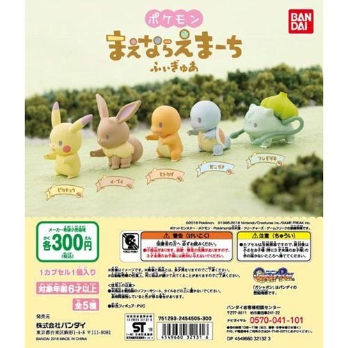 Pokemon 1'' Squirtle MaeNaraeMachi Gashapon Trading Figure picture