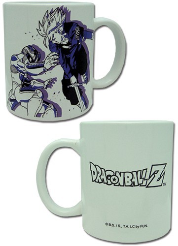 Dragonball Z Metal Freeza and Trunks Coffee Mug Cup picture