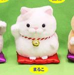 Higemanju 5'' White Lucky Cat Amuse Prize Plush