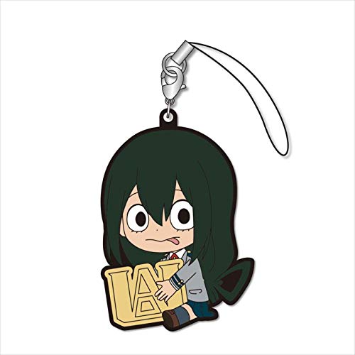 My Hero Academia Tsuyu Asui Froppy Holding Logo Gyugyutto Rubber Phone Strap