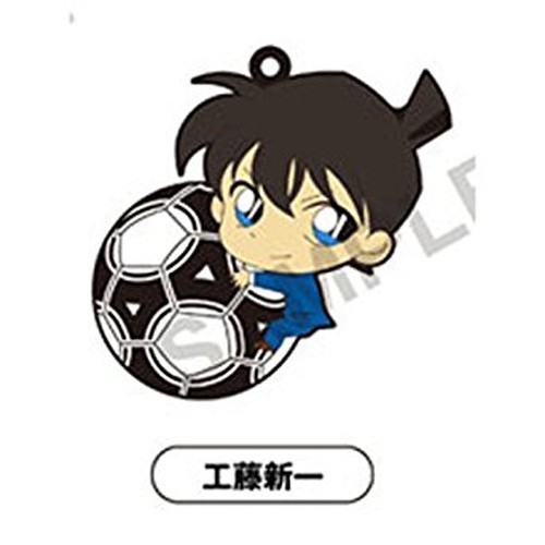 Case Closed Detective Conan Kudou Shinichi Pitacolle Rubber Phone Strap