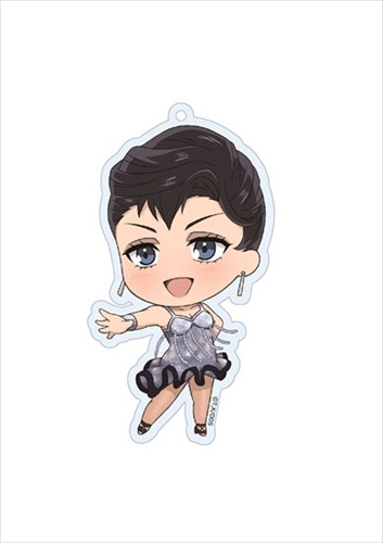 Welcome to Ballroom! Shizuku Hanaoka Dressed Up Acrylic Trading Key Chain