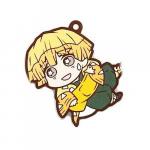 Demon Slayer Agatsuma Zenitsu Chara Banchou Rubber Mascot Key Chain Second Form