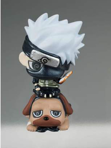 Naruto and Kakashi Orange Cake Petit Chara Land 2'' Kakashi Mini Figure Only picture