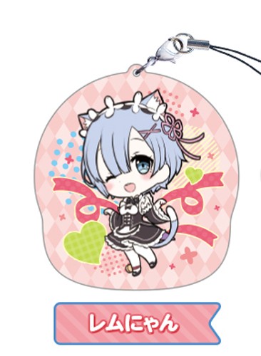 Re:Zero Rem Happy Acrylic Phone Strap