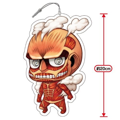 Attack on Titan Colossal Titan Blow Up Phone Plug Rubber Phone Strap