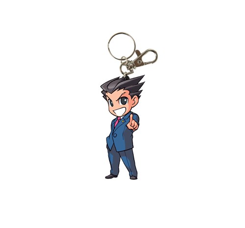 Ace Attorney Phoenix Wright Rubber Key Chain