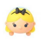 Disney Alice in Wonderland Tsum Tsum Figural Rubber Key Chain