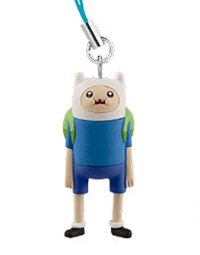 Adventure Time Finn Wide Eyed 3D Mascot Phone Strap