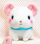 Cute Baby Animals 3'' White Mouse Amuse Plush Key Chain