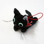 Kiki's Delivery Service 3'' Jiji Lying Down Prize Plush Key Chain