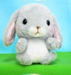 Pote Usa 3'' Gray Bunny Amuse Plush Key Chain