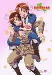 Hetalia Axis Powers Italy and Romano EbiVibe Wall Scroll (27.8 x 19.7 inches)