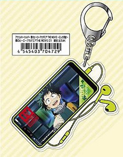 My Hero Academia Midoriya Izuku Deku Phone and Earbuds Acrylic Key Chain