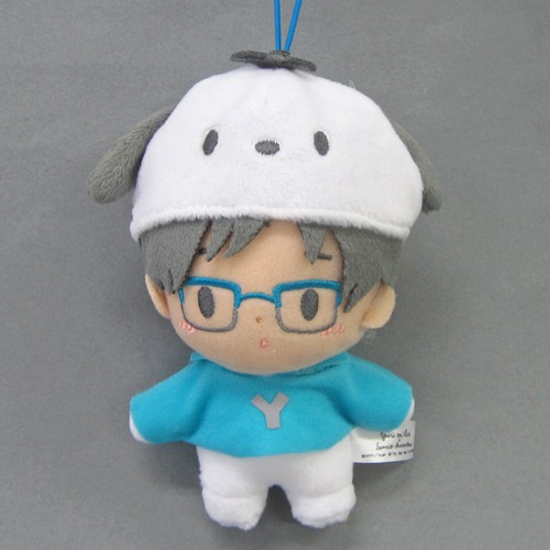 Yuri on Ice X Sanrio 5'' Yuri Katsuki X Pochacco Plush Phone Strap