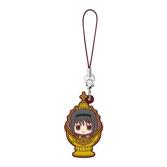 Puella Magi Madoka Magica Homura Soul Gem Rubber Phone Strap picture