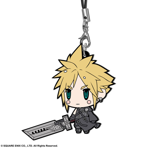 Final Fantasy VII Cloud Advent Children Ver. Trading Rubber Phone Strap Extended Edition picture