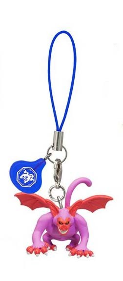 Dragon Quest AgDevil Pink Mascot Phone Strap