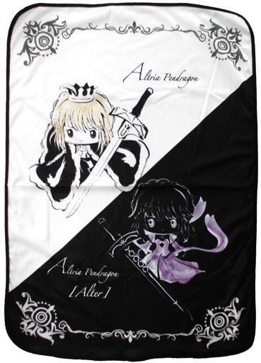 Fate Grand Order X Sanrio Saber Altria Pendragon and Altria Pendragon Alter Microfiber Prize Blanket