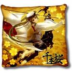 Vocaloid 2' Hatune Miku Throw Pillow Gold